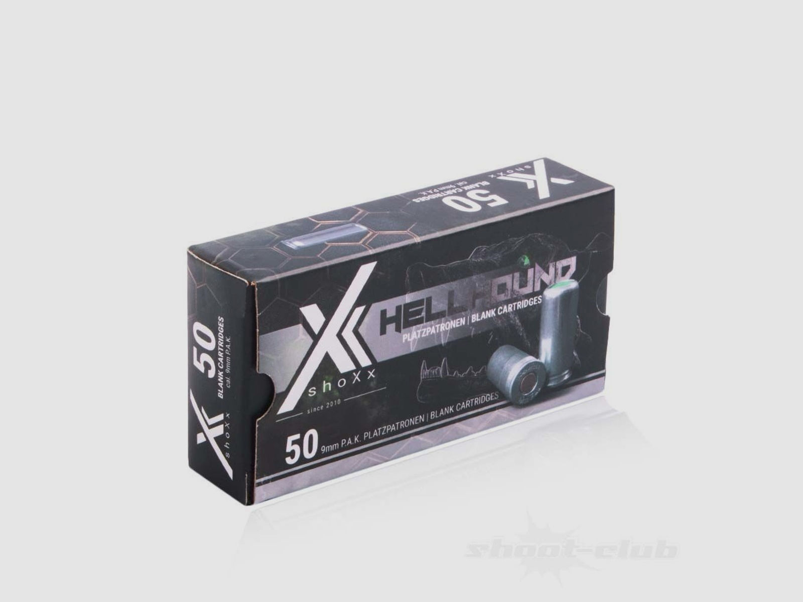 shoXx Hellhound Platzpatronen 9mm P.A.K 50 Stück