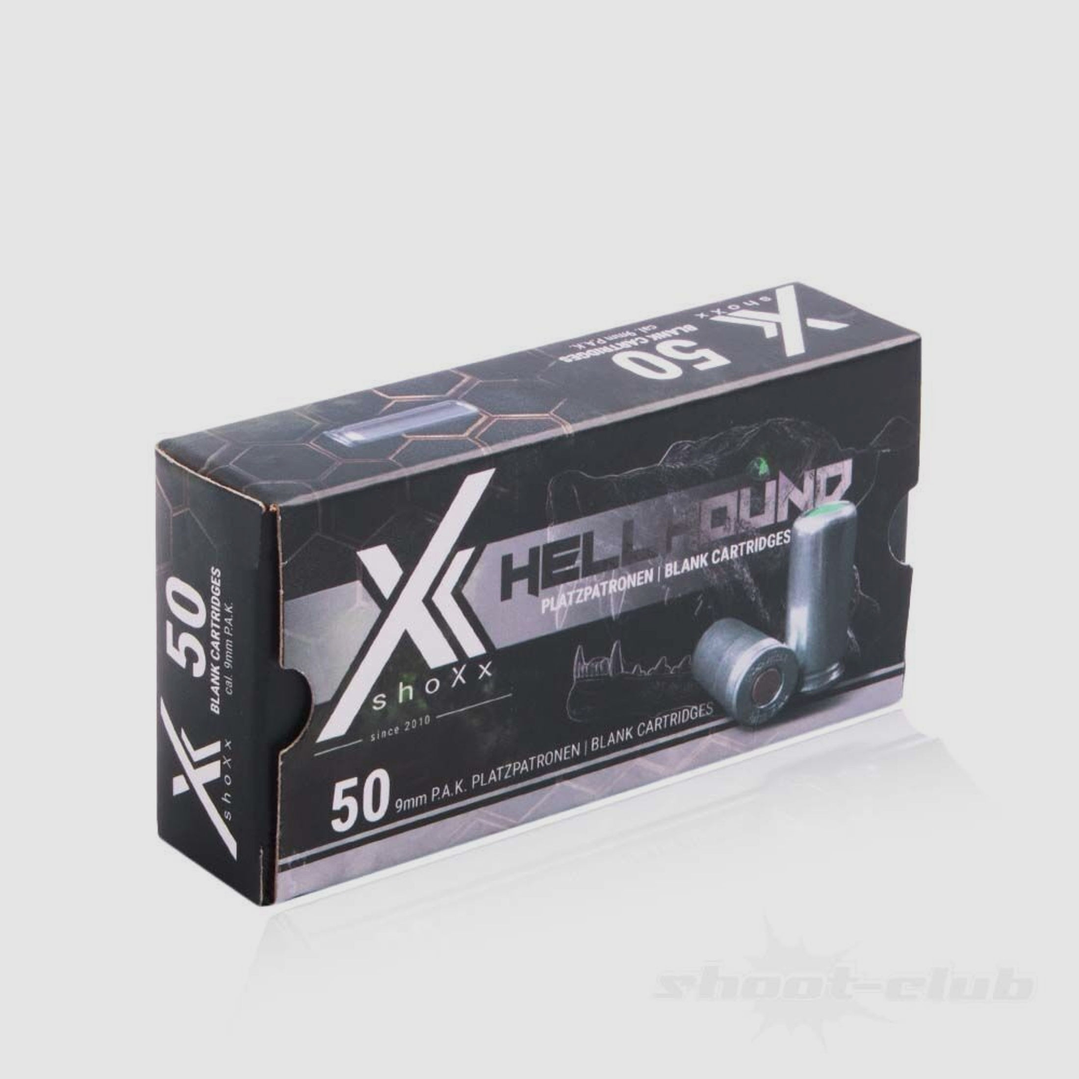 shoXx Hellhound Platzpatronen 9mm P.A.K 50 Stück
