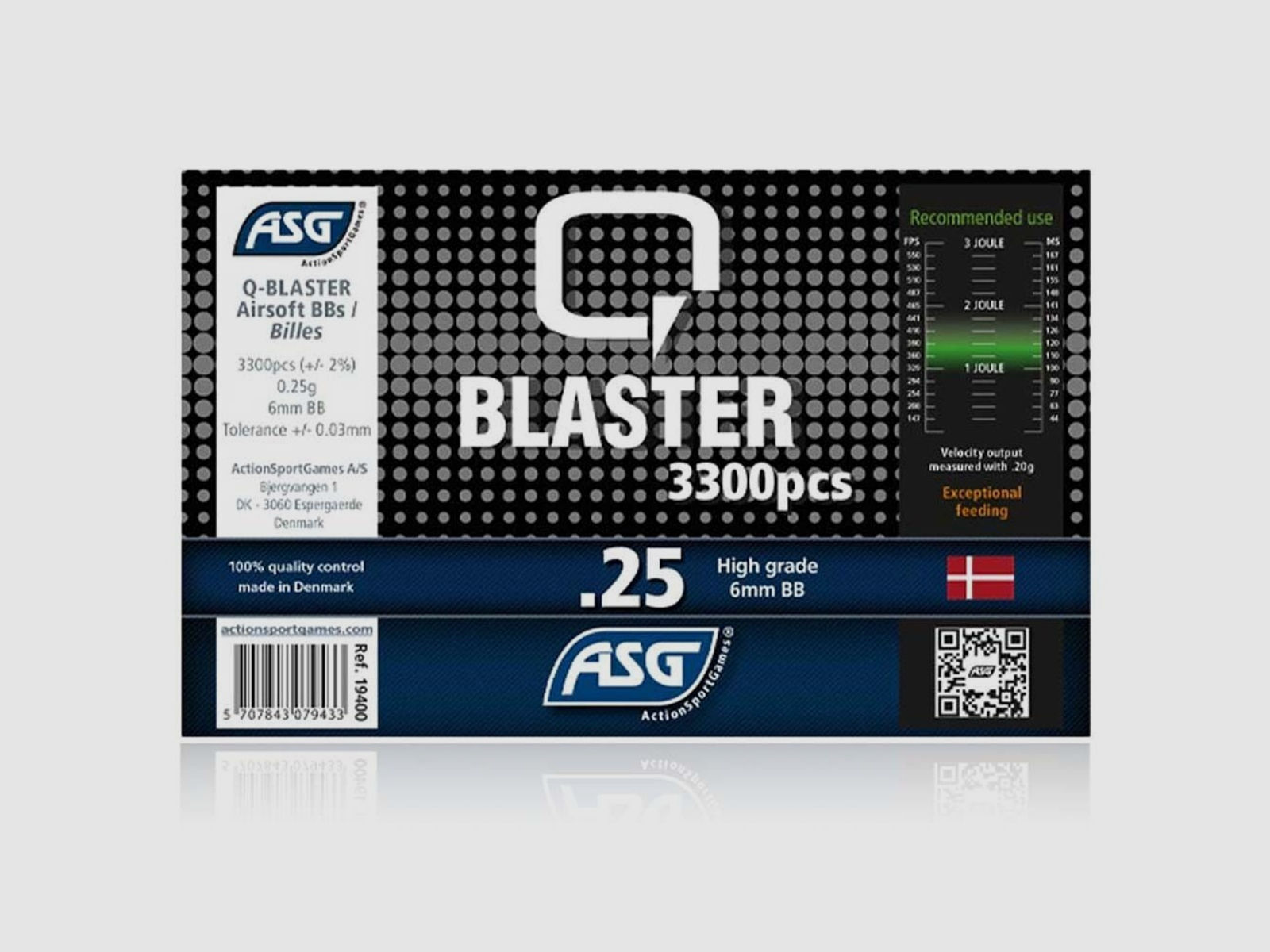 ASG Q Blaster Airsoft BB 6mm 0,25g 3300 Stk