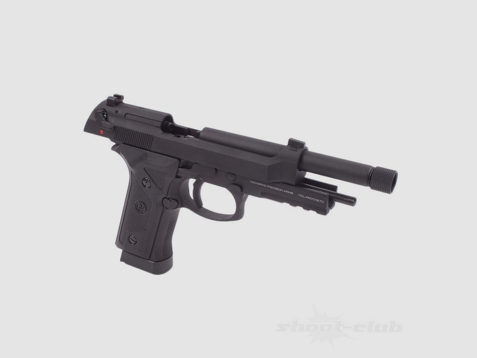 NX92 Elite Tactical Co2 Pistole GBB .4,5mm Schwarz M14x1 Gewinde