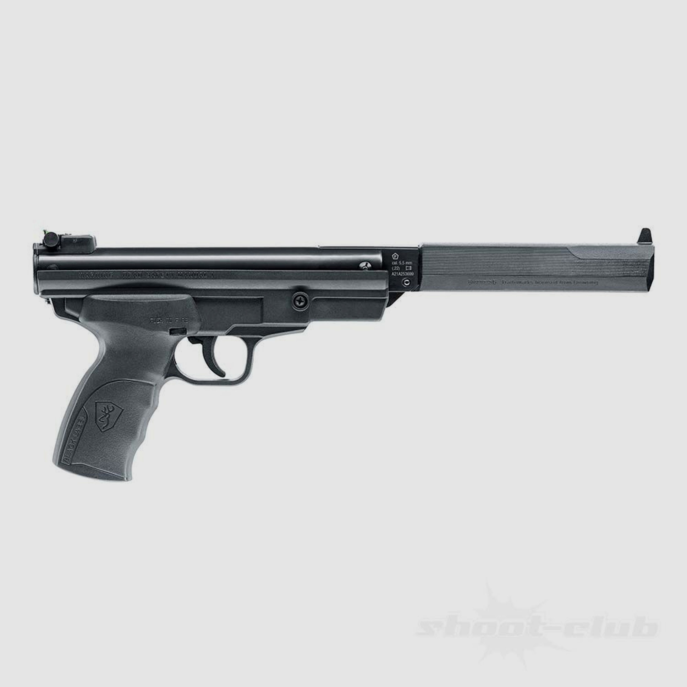 Browning Buck Mark Magnum Luftpistole .5,5mm Diabolo Schwarz Kipplauf