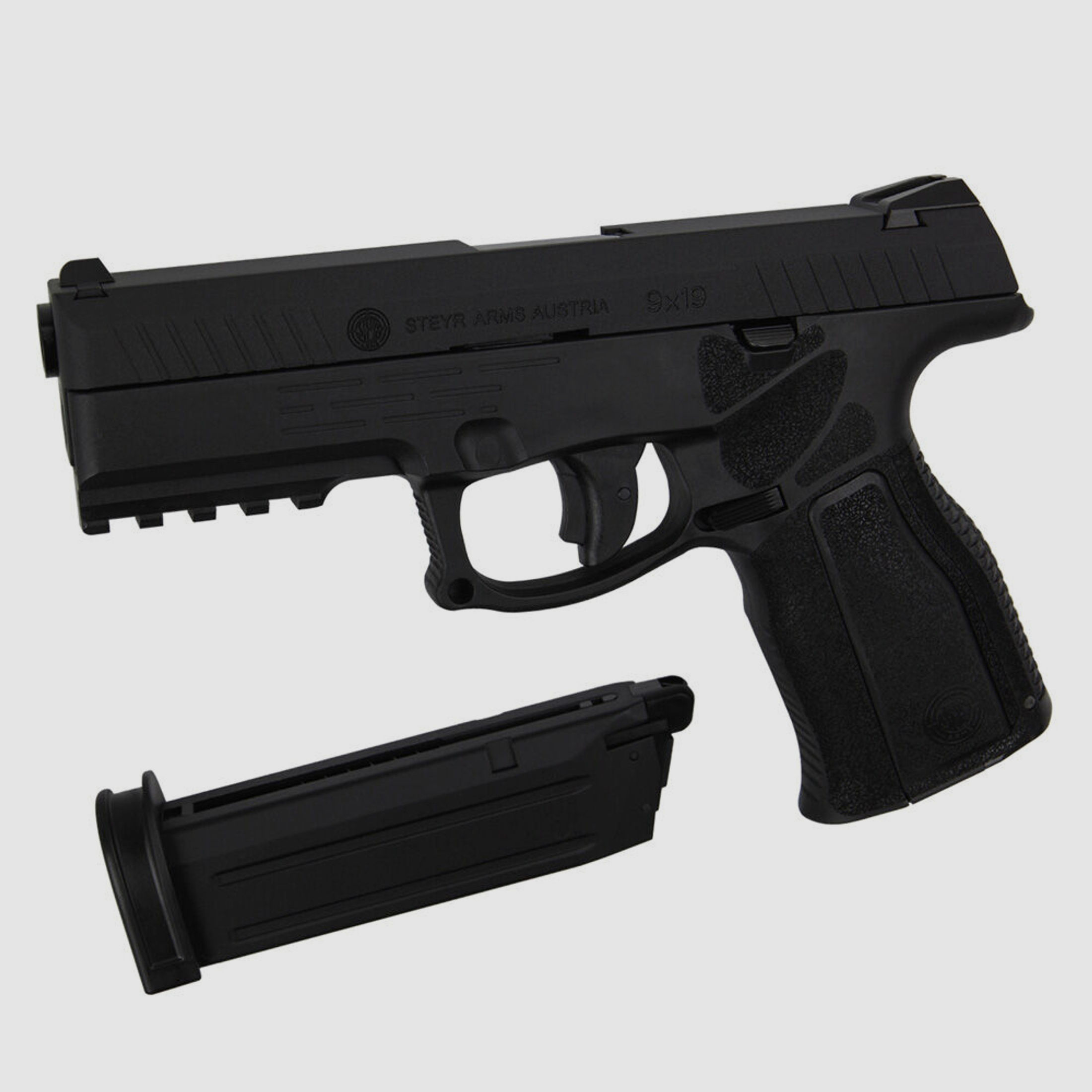 ASG Steyr L9-A2 Airsoftpistole Co2 Blow Back 6 mm Schwarz