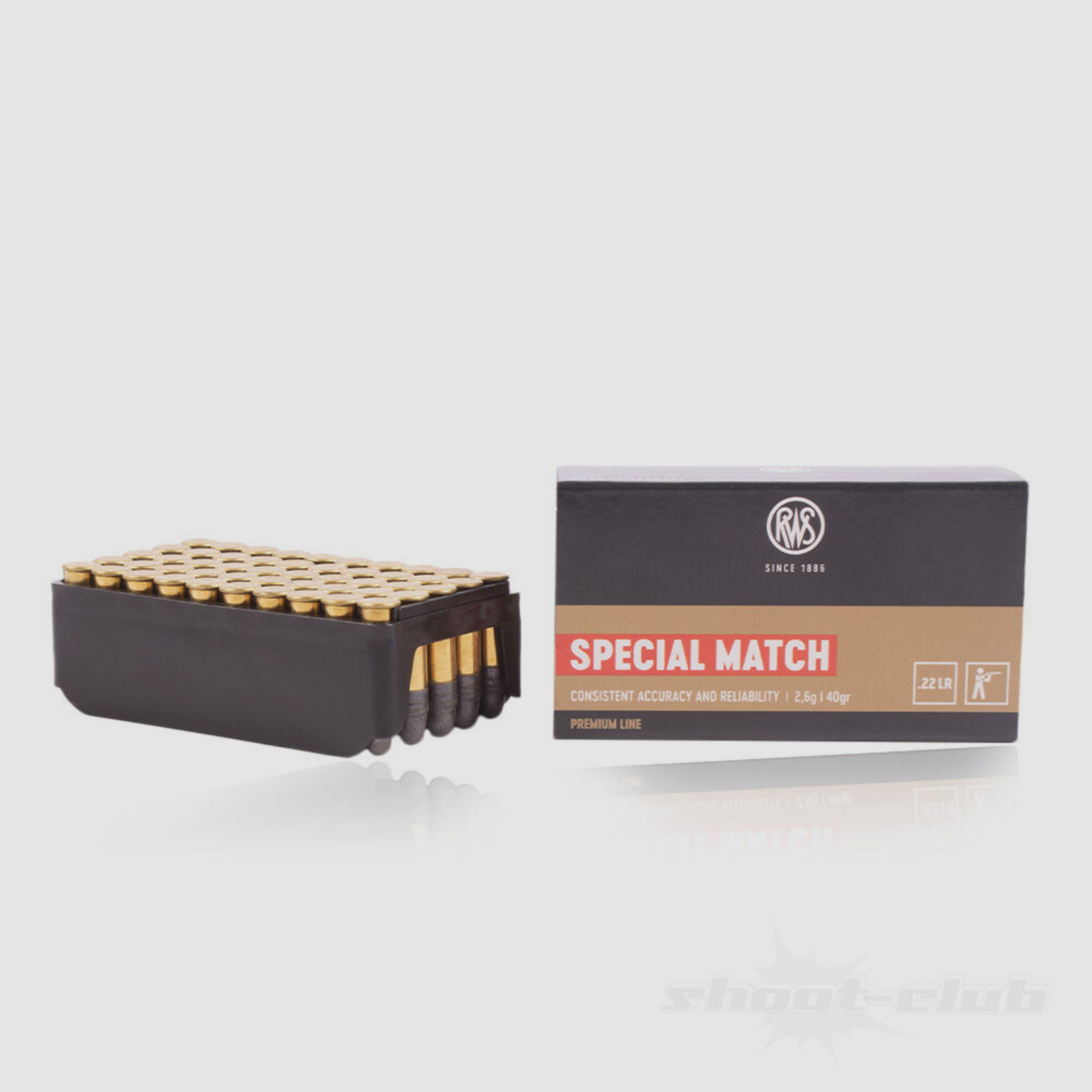 RWS Special Match Patronen .22lr 2,6g 40 grs 50 Schuss