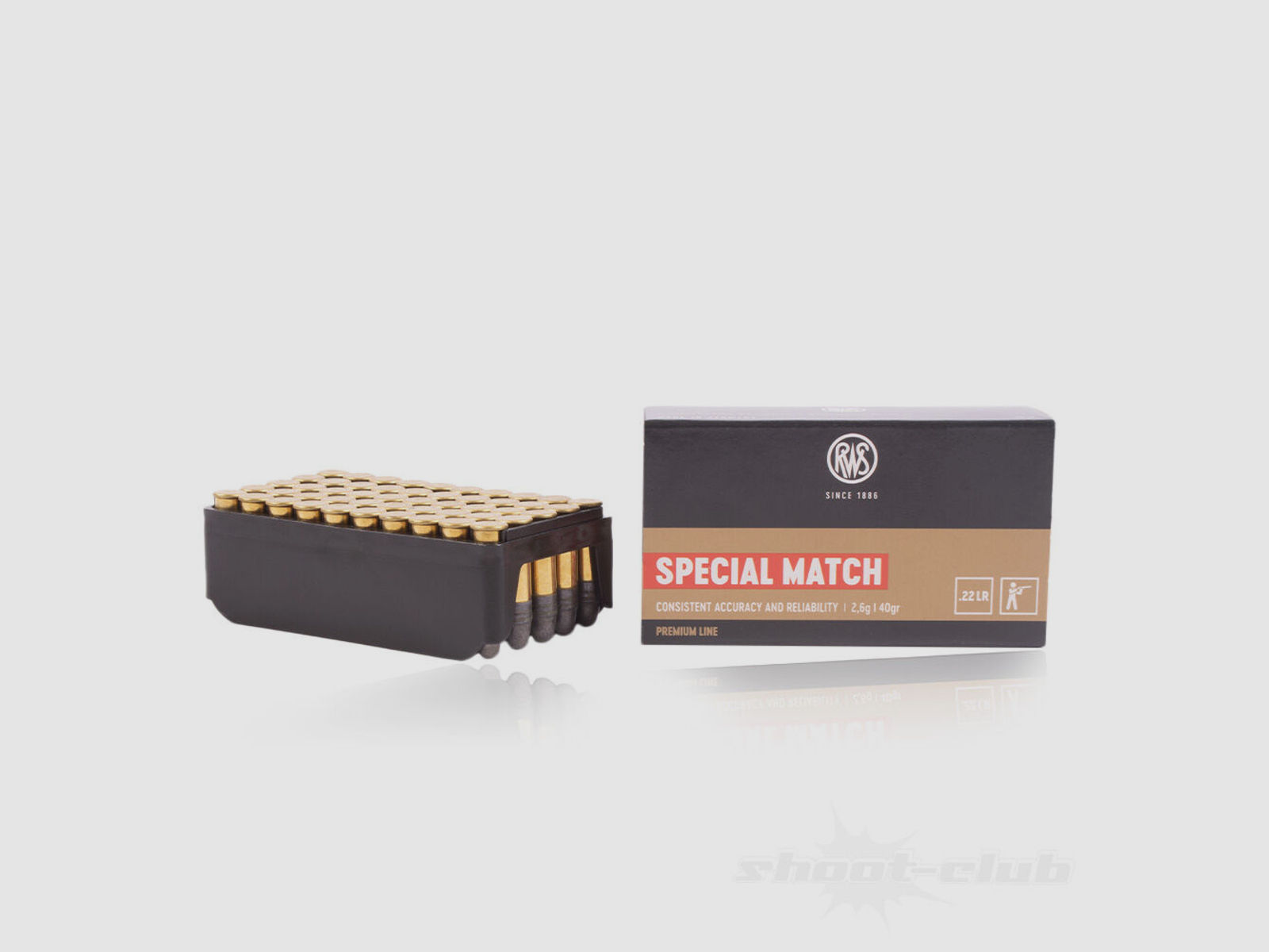 RWS Special Match Patronen .22lr 2,6g 40 grs 50 Schuss