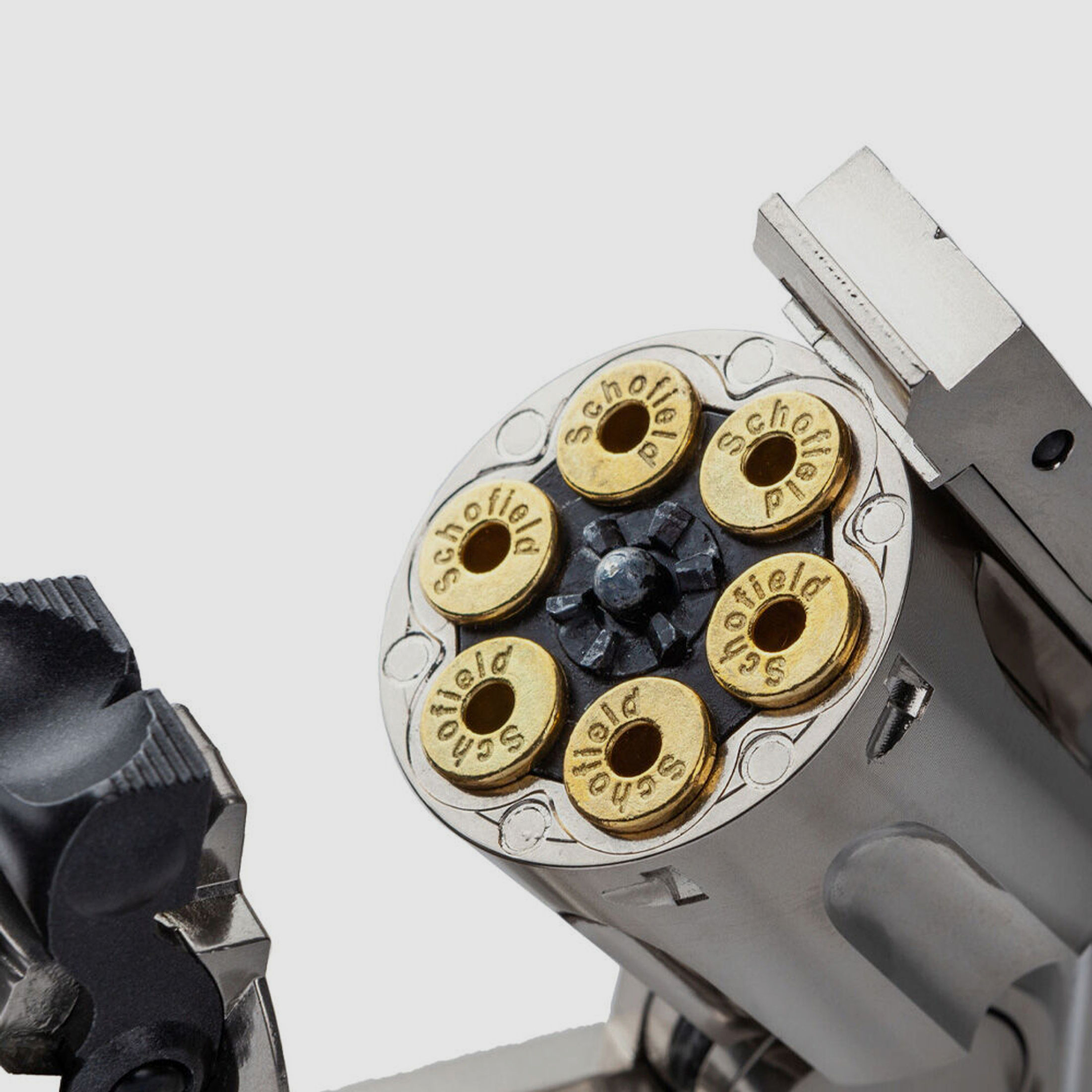 ASG Schofield CO2 Revolver 6 Zoll 4,5mm Diabolos Silver & Ivory Grip