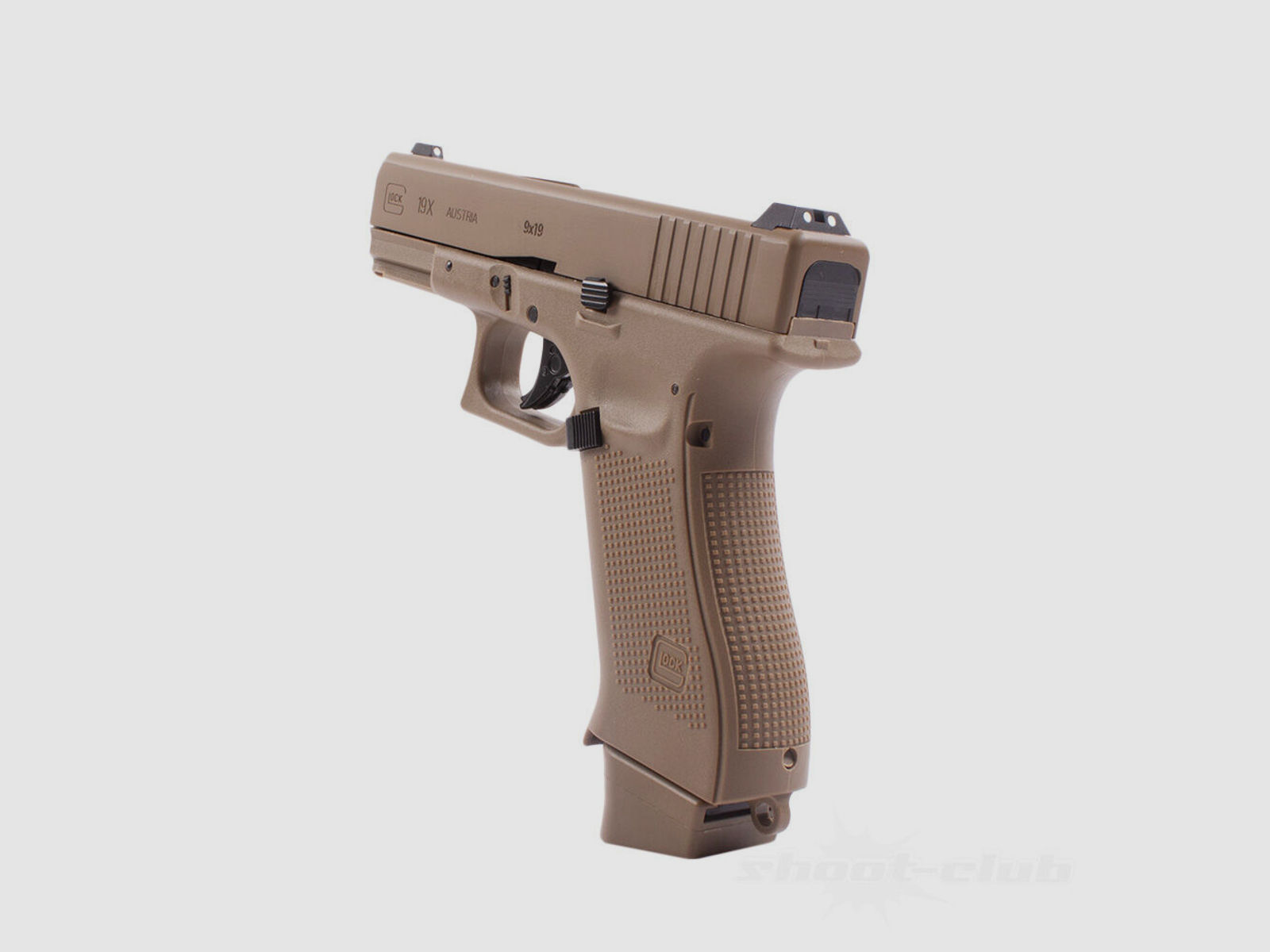 Umarex Glock 19X Airsoft Co2 Pistole 6 mm BB Coyote