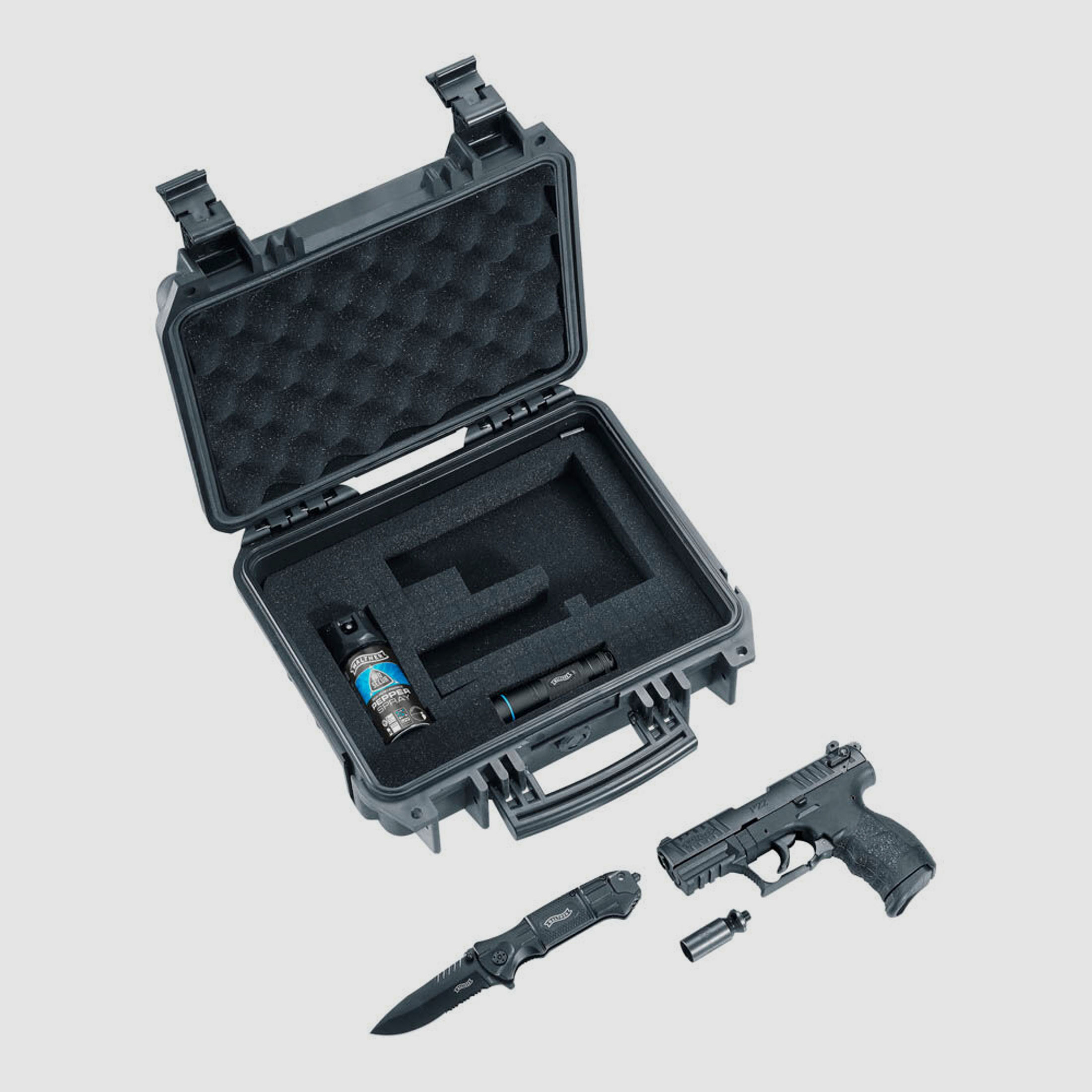 P22Q R2D Schreckschuss Pistole Selbstschutz KIT von Walther