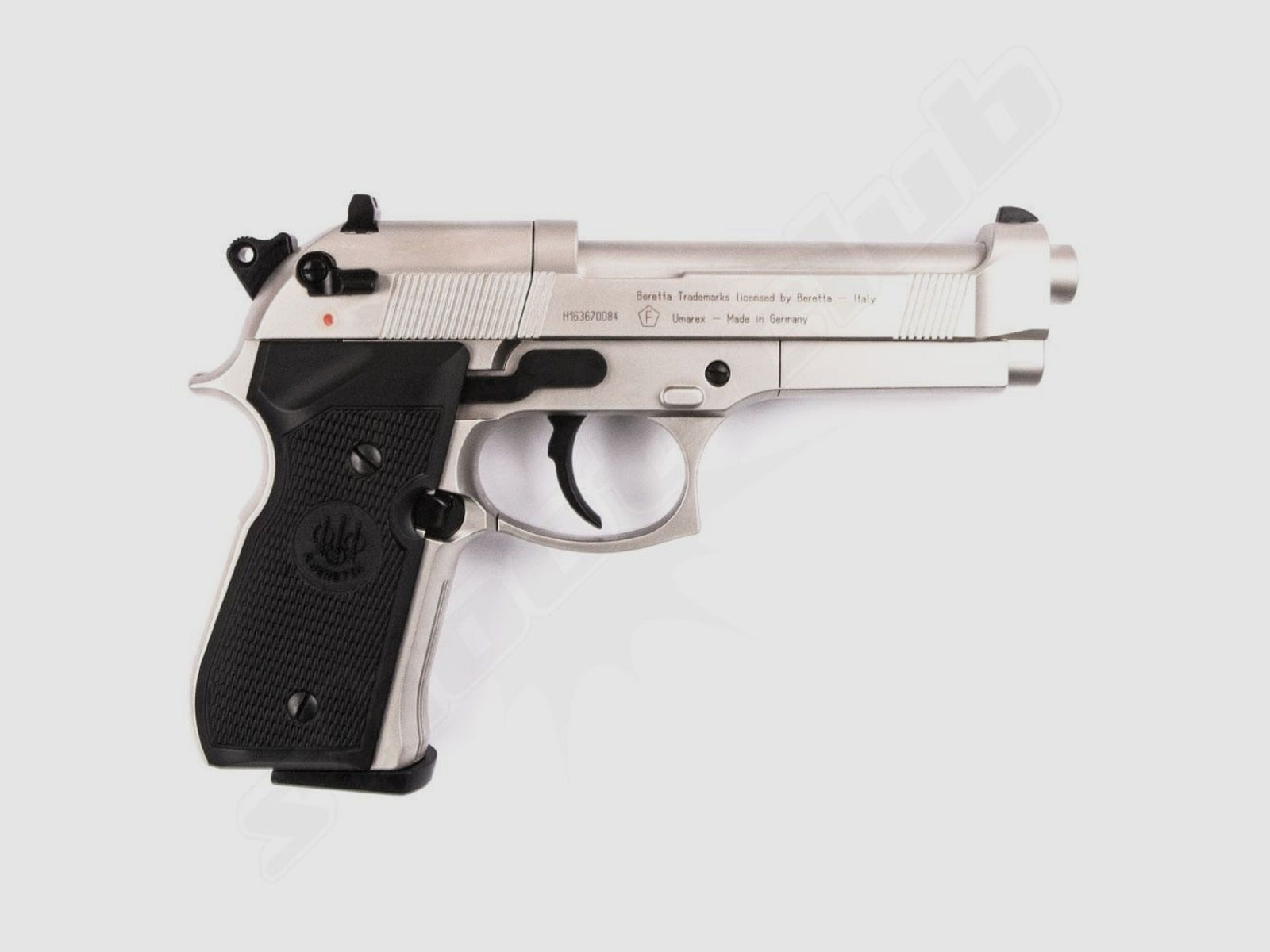 Beretta M 92 FS CO2 Pistole 4,5 mm Diabolos nickel - Zielscheiben Set