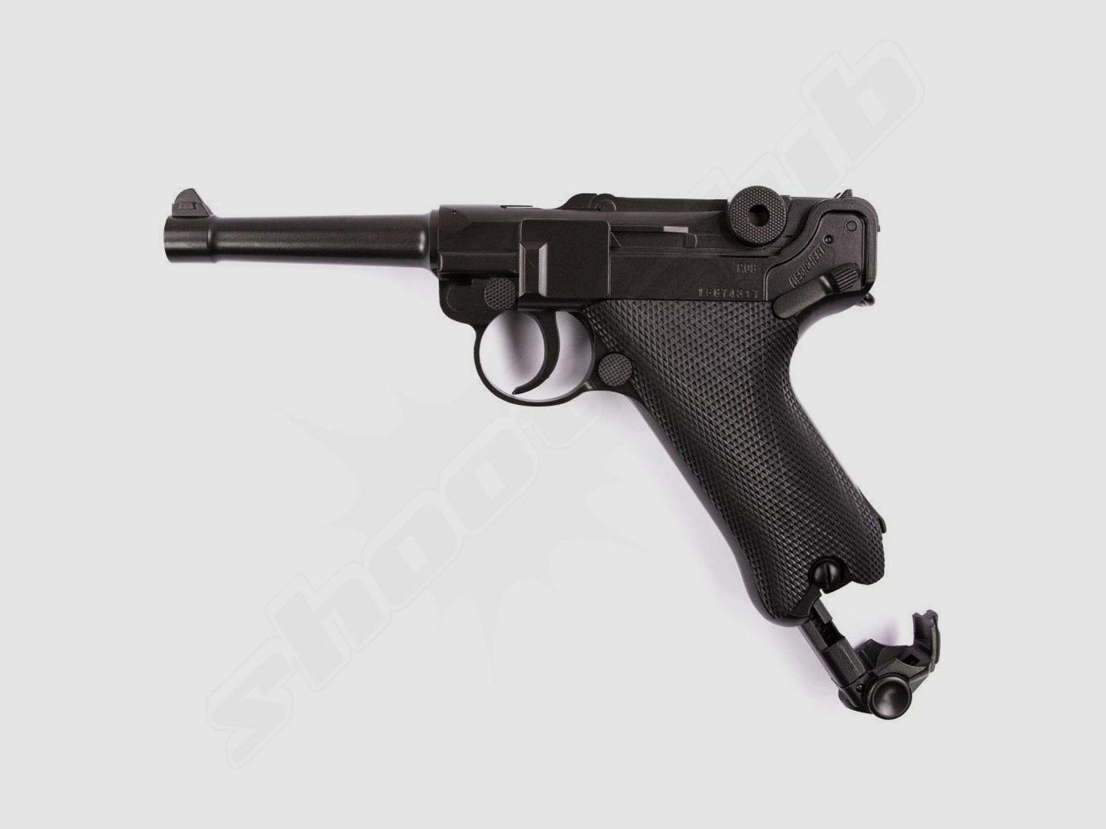 Legends Luger P08 CO2 Airsoft Pistole 6mm max. 2 Joule - Koffer-Set