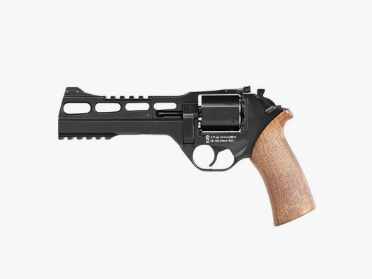 Chiappa Rhino 60DS Co2 Revolver NBB .4,5mm BB Schwarz Holzoptik