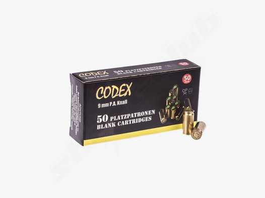 Codex Gold Schreckschussmunition 9mm P.A.K. - 50 Stück