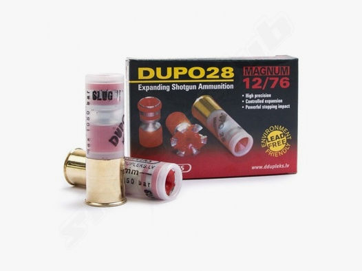 Flintenlauf-, Jagdpatronen DDupleks DUPO Magnum 28 12/76 28g