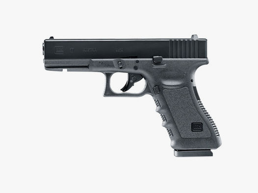 Glock 17 - CO2 Pistole 4,5 mm / schwarz mit Metallschlitten