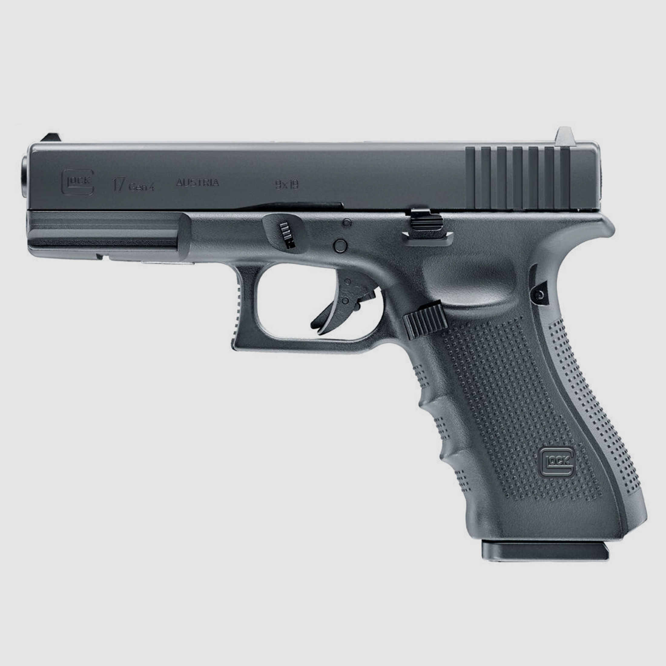 Glock 17 Gen. 4 - CO2 Pistole 4,5 mm / schwarz mit Metallschlitten