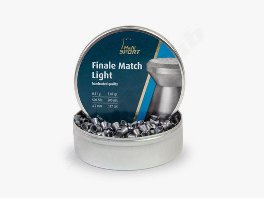 H&N Finale Match Light Diabolos Kaliber 4,5mm 0,51g - 500 Stk.