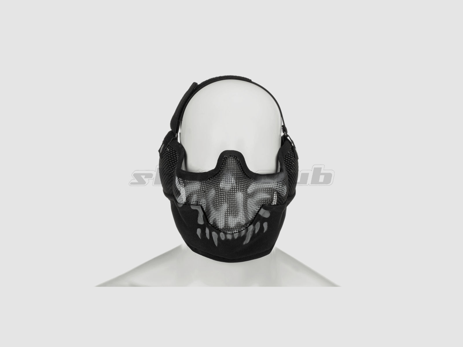 Invader Gear Steel Face mask - Black / Skull