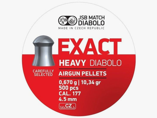 JSB Diabolos Exact Heavy Kal. 4,52 mm / 0,670g / 500 Stk.