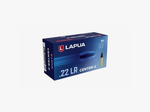 Lapua Center-X Kleinkaliberpatronen .22lr 50 Stk