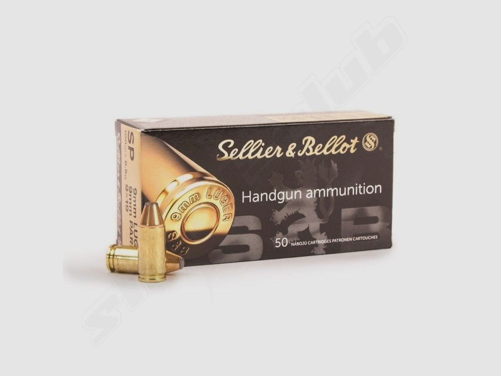 Sellier&Bellot 9mm Luger SP 100grs - 50 Teilmantel-Patronen