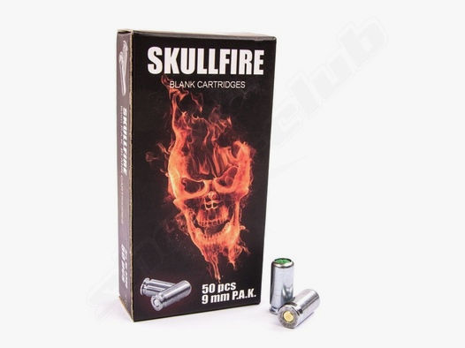 Skullfire Platzpatronen Kal. 9mm P.A.K. - 50 Stk.