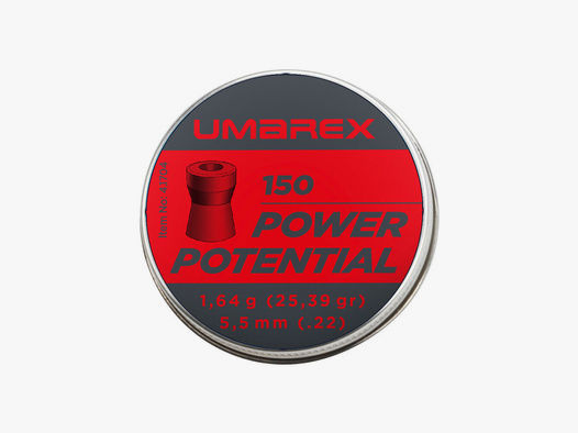 Umarex Power Potential Diabolos Flachkopf .5,5 mm 1,64 g - 150 Stück/ Dose