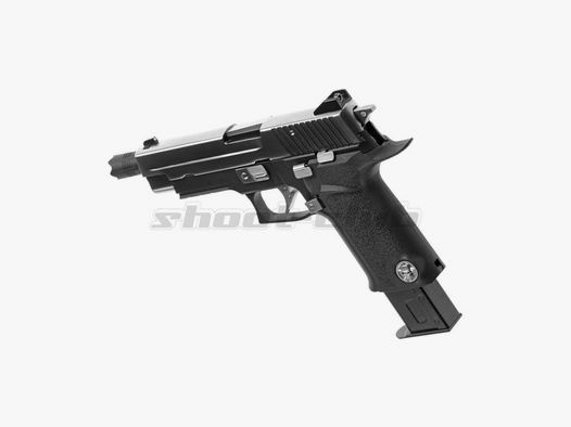 WE P226 Virus Airsoft Pistole Gas Blow Back Full Metall .6mm BB Dual Tone
