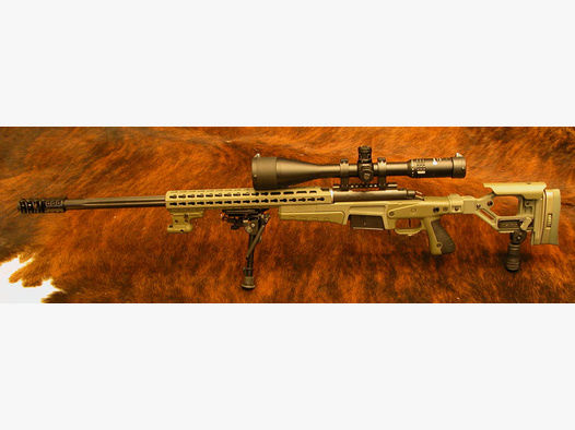 Accuracy Sniper .300 WinMag Custom-Made AICS-AX Skeleton-Klappschaft System Remington 700 L.Walther Matchlauf AR15-Auszieher, Ebi-Bremse