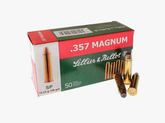Sellier & Bellot .357 Magnum, Teilmantel Soft Point 158 grs. 1-Pack á 50 Stck