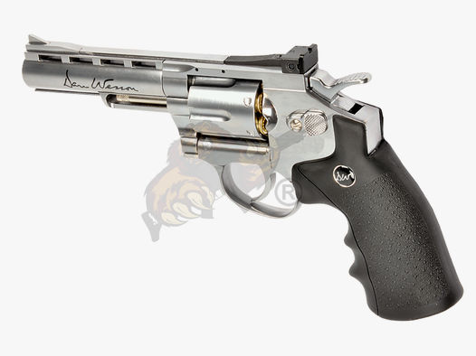 Dan Wesson Silver 4 Inch Revolver Full Metal Co2 -F-