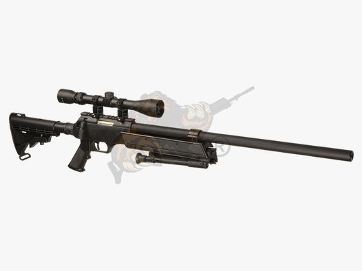 SR-2 Sniper Rifle Airsoft Set Black - Well -F-