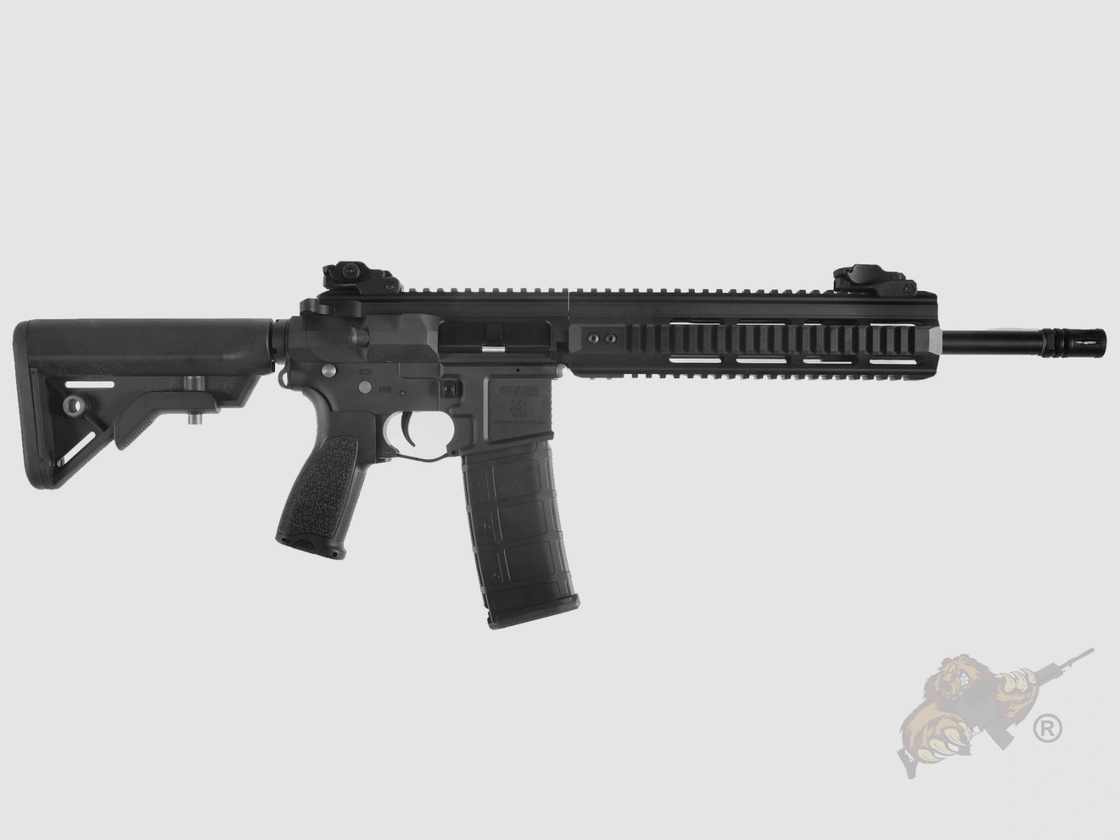 Proarms PAR MK3 ETU 14,5 Zoll Vollmetall Delta Armory Schwarz S-AEG Airsoft Gewehr Frei ab 18 Jahren
