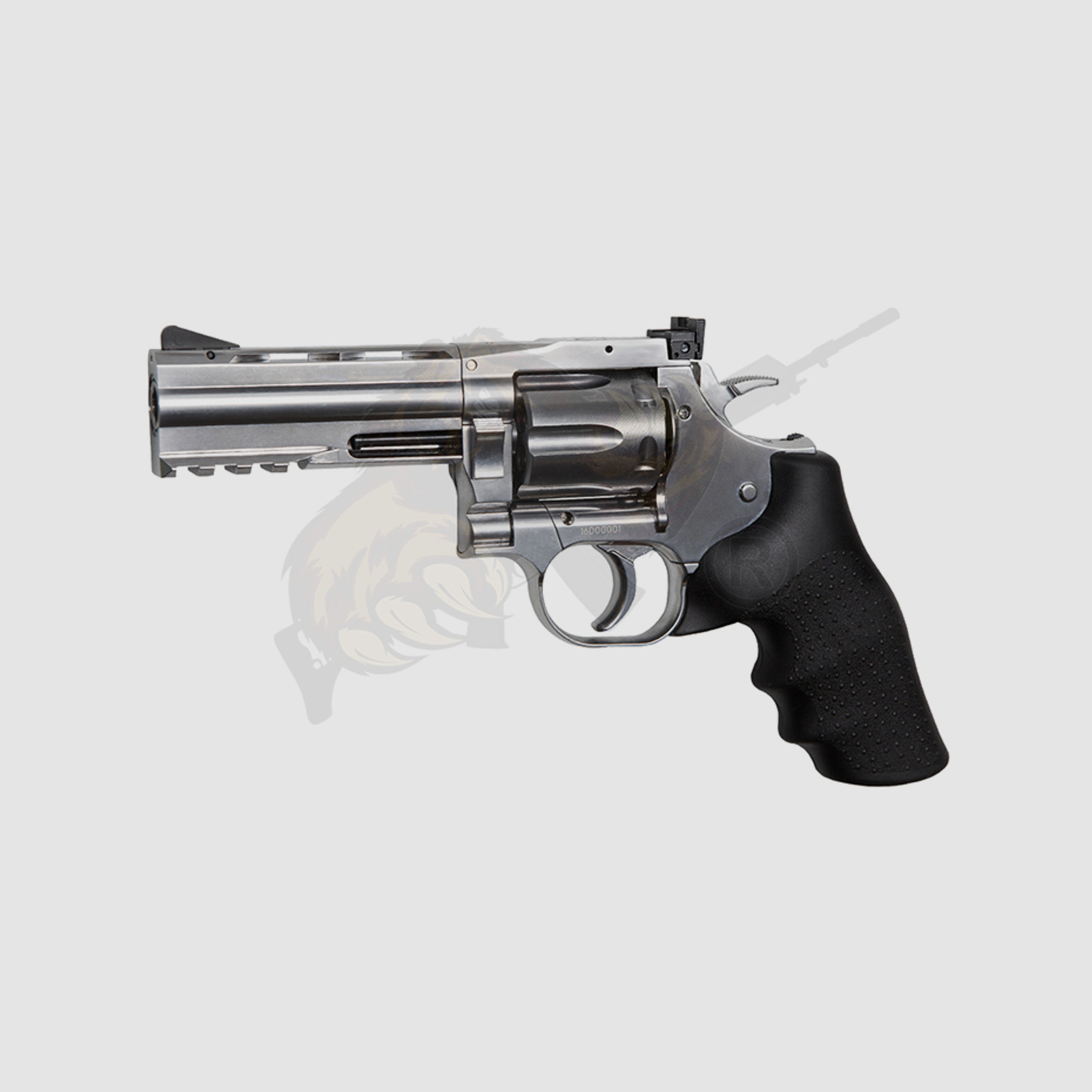 Dan Wesson 715 Silver 4 Inch Revolver Full Metal Co2 -F-