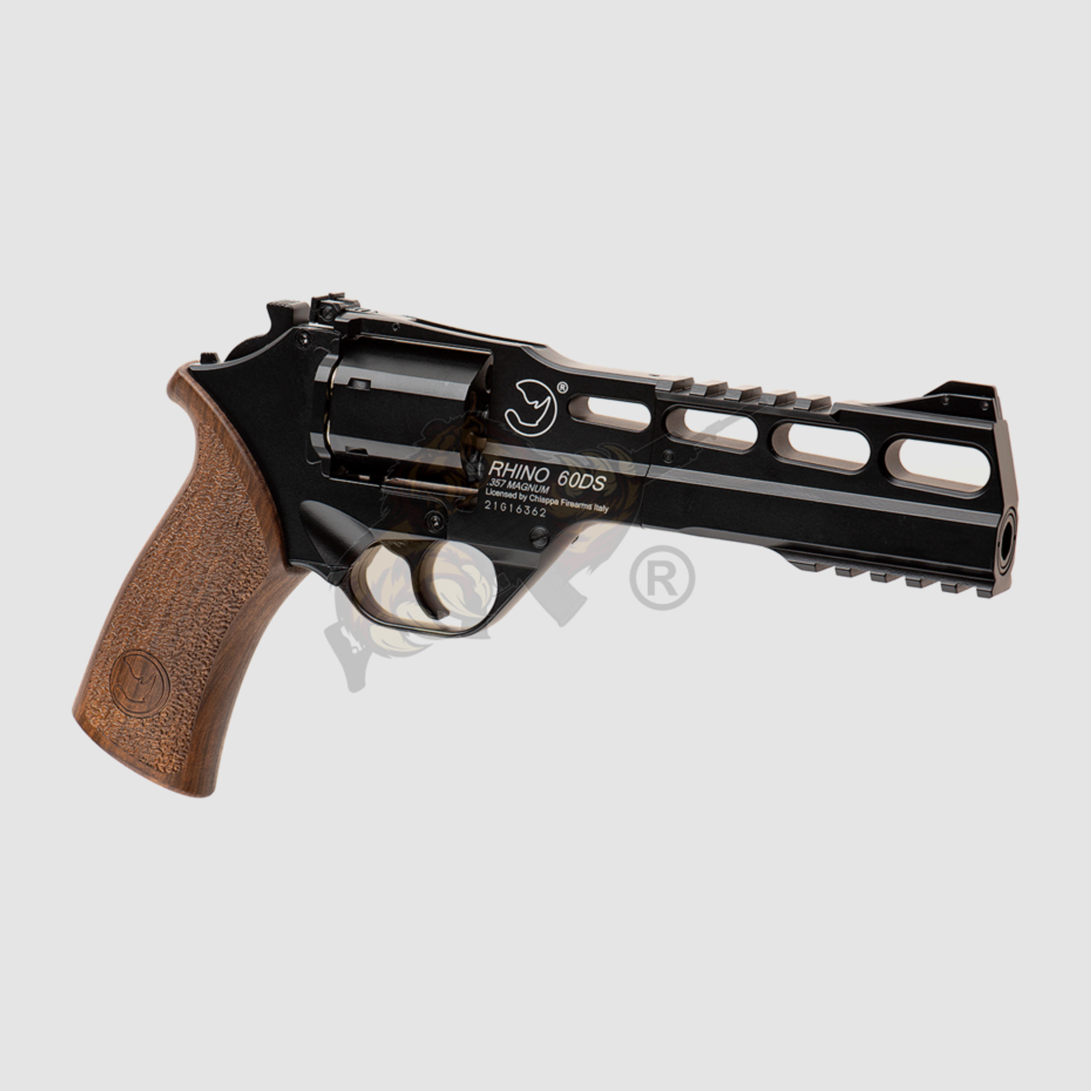 Rhino 60DS Airsoft Revolver in Schwarz Chiappa -F-