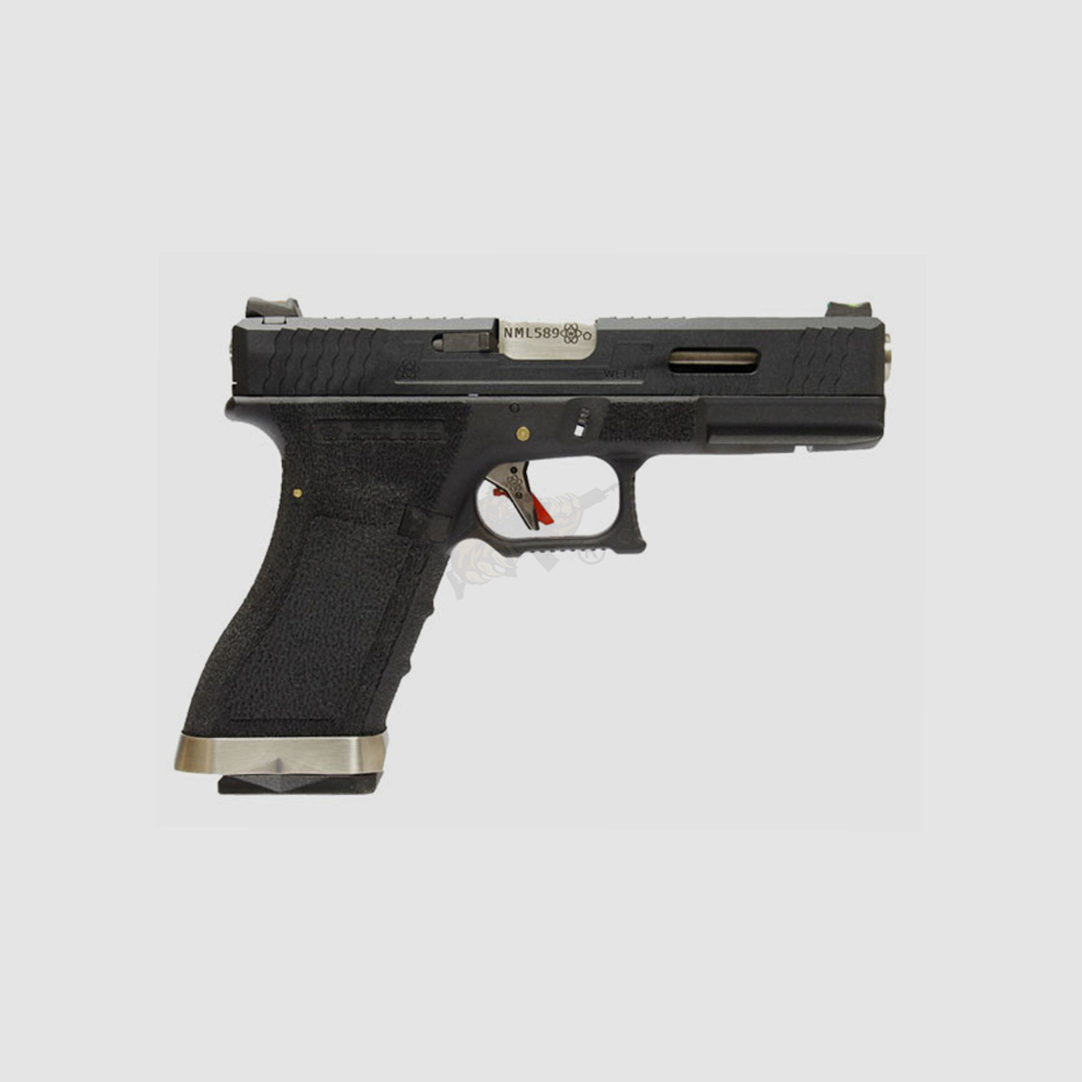 WE Custom 18C Metall Version  Airsoft Pistole in Schwarz GBB -F-
