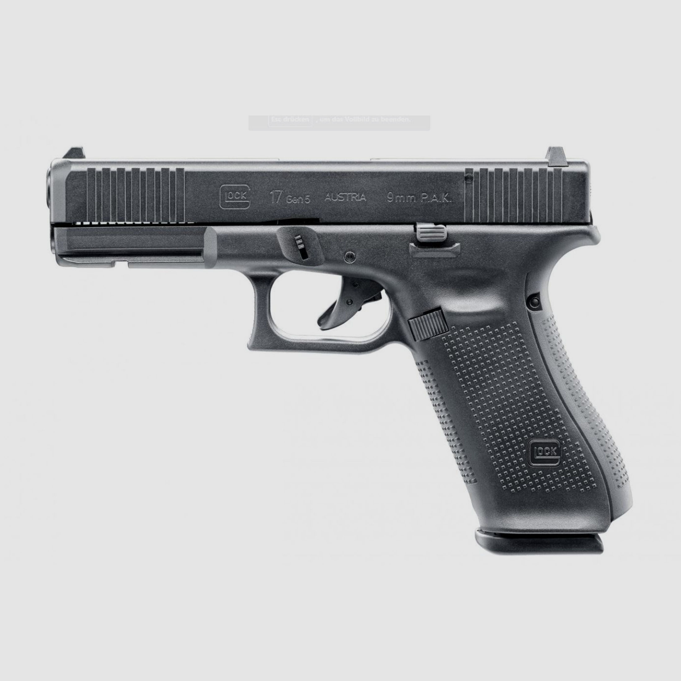 Glock 17 Gen5 black 9mm P.A.K in Schwarz