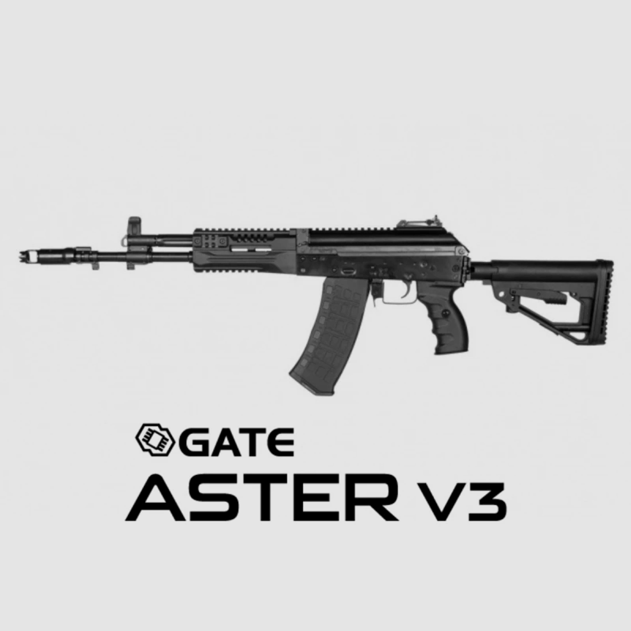 AK12 Essential  Stahl-Version mit Gate Aster V3 frei ab 18 Schwarz | E&L