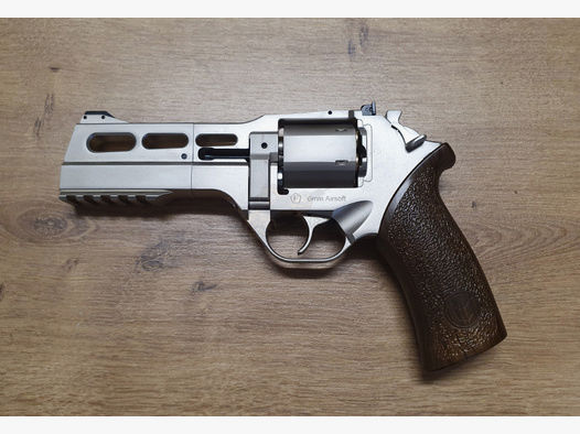 Rhino 50DS Airsoft Revolver in Nickel-Optik Chiappa -F-