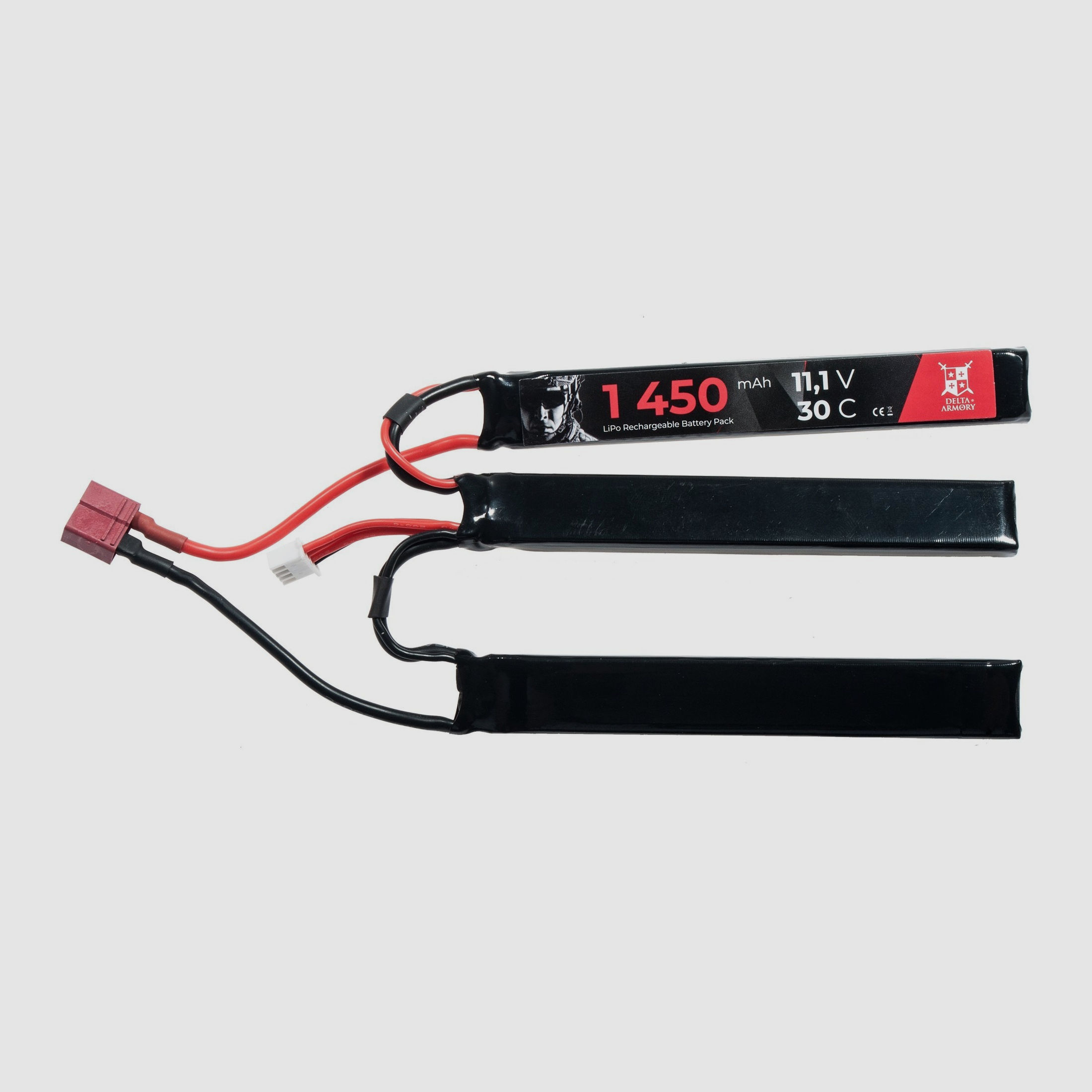 LiPo 11.1V / 1450mAh 30C T-Plug (Triple Stick) | Delta Armory