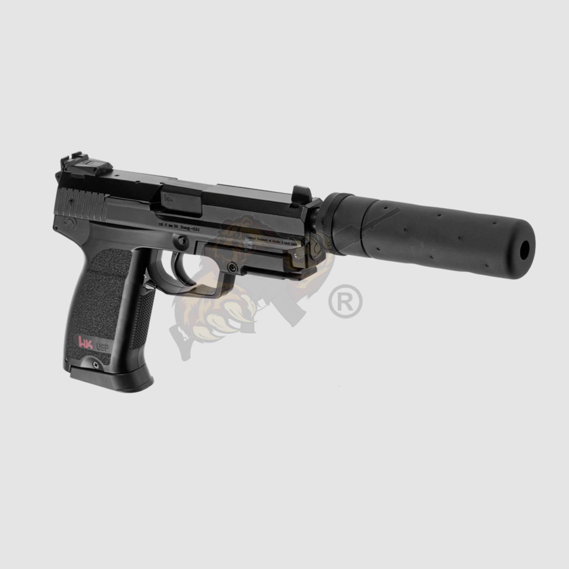 USP Tactical Metal Version AEP Schwarz - Airsoft Pistole - max. 0,5 Joule