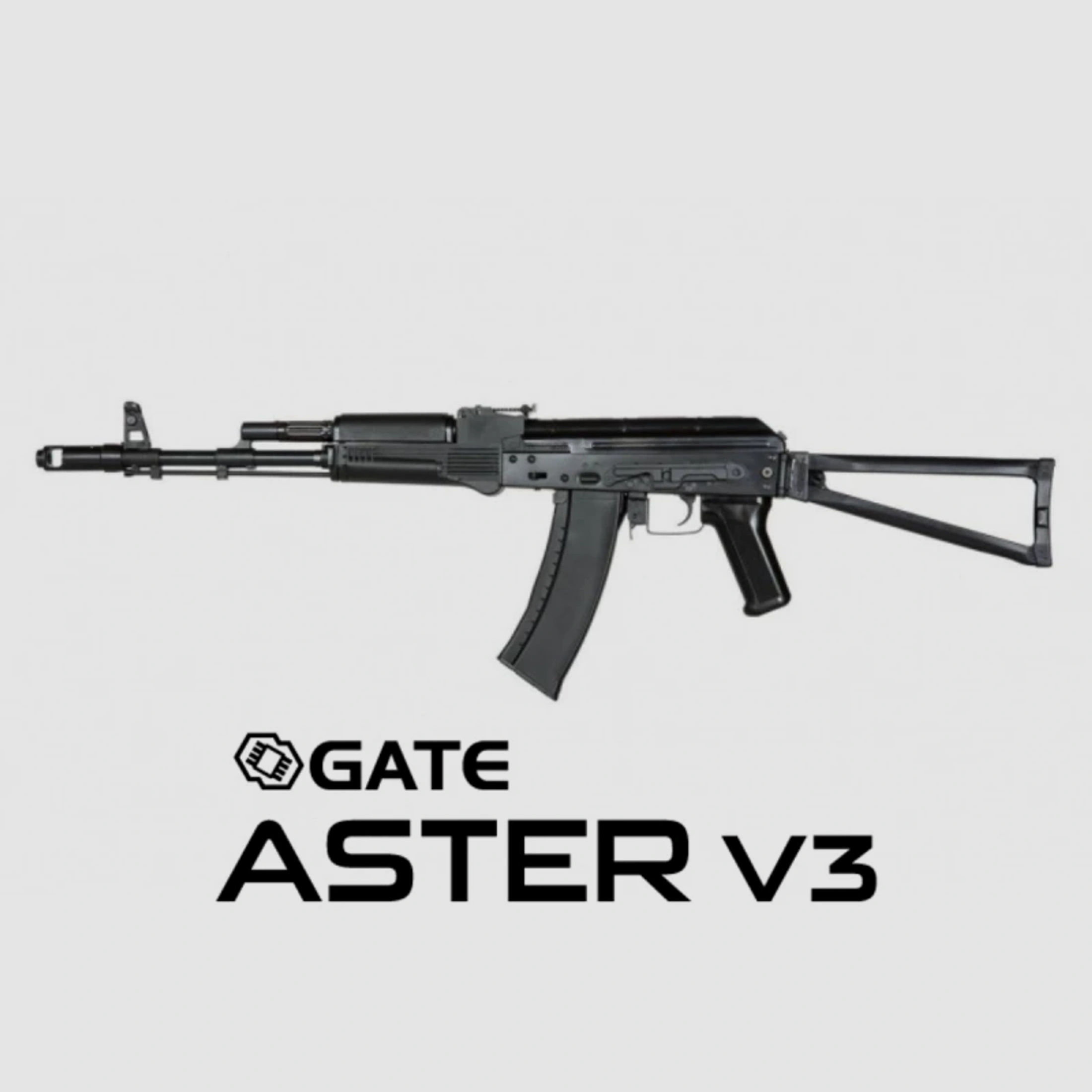 AK-74S Essential  Stahl-Version mit Gate Aster V3 frei ab 18 Schwarz | E&L
