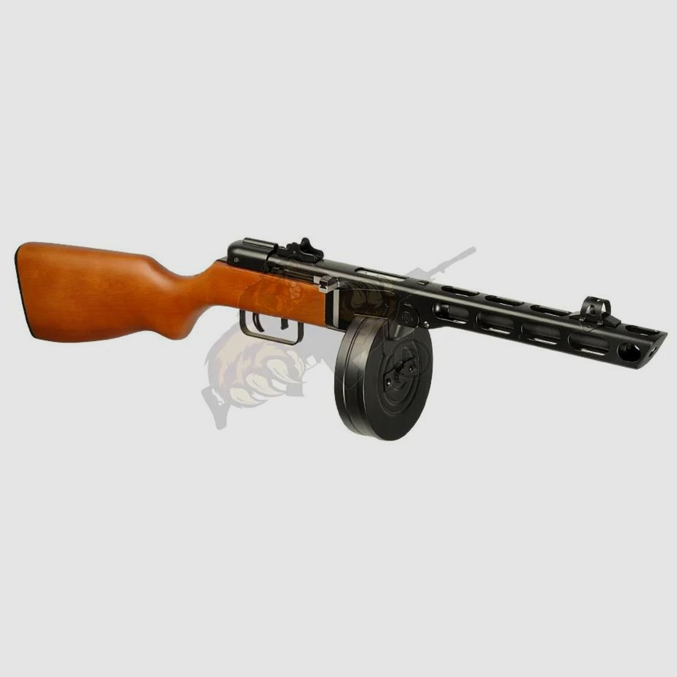 S&T PPSH-41 Blowback Airsoft in schwarz mit Echtholz -  max 0,5 Joule