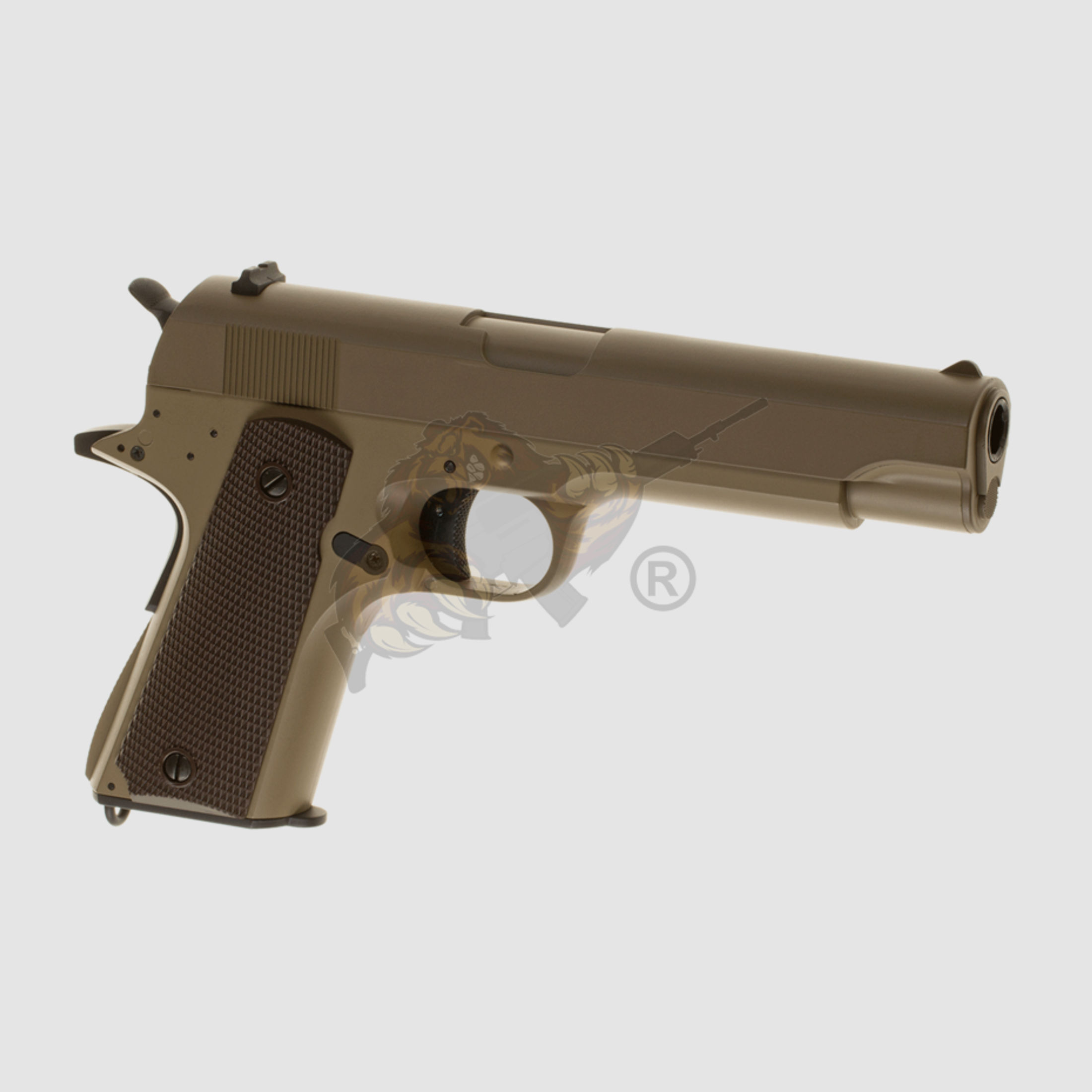 Cyma M1911 CM.123 Airsoft Pistole Tan - max 0,5 Joule