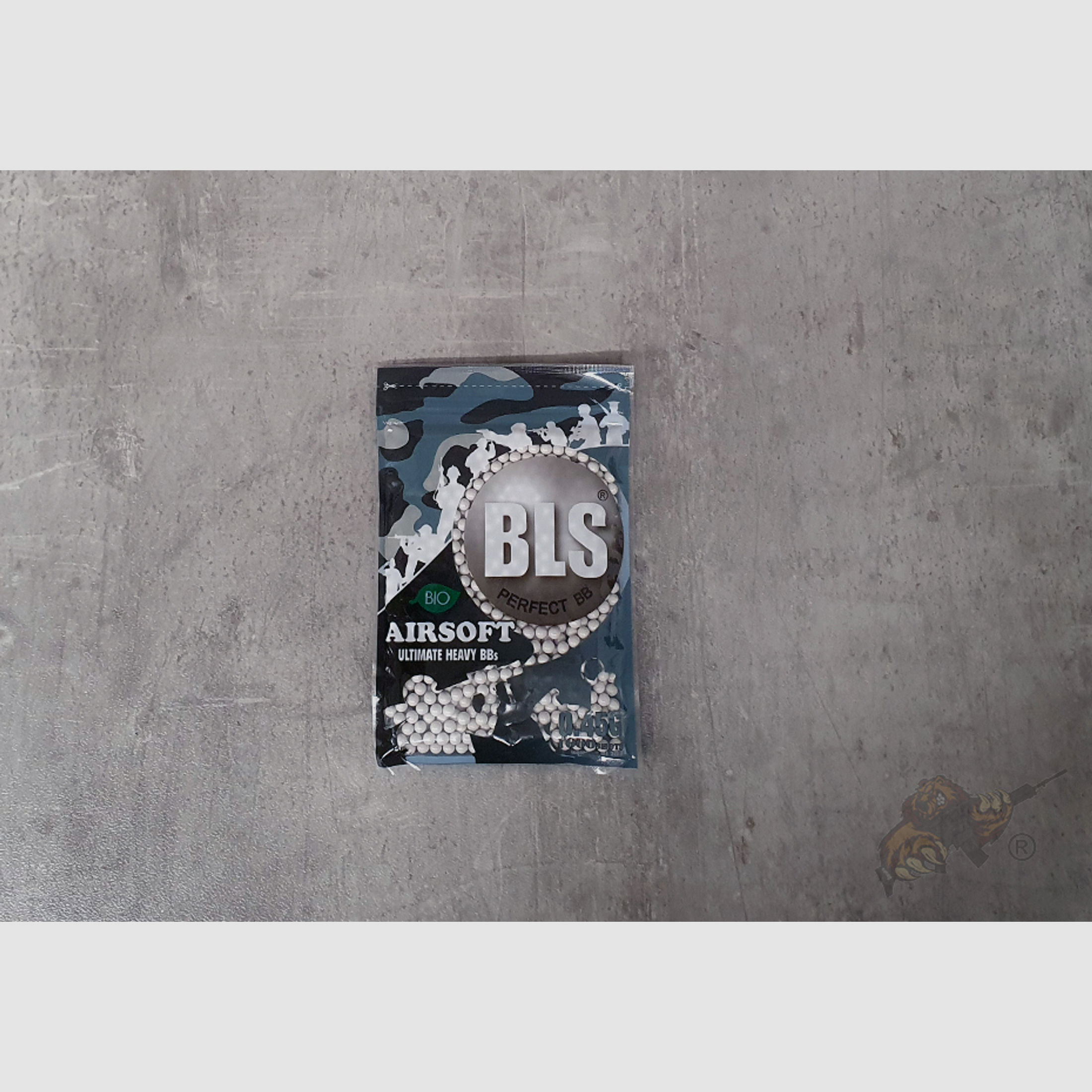 BLS Airsoft High Precision Bio BB`s 0.45g (1000 Stück)
