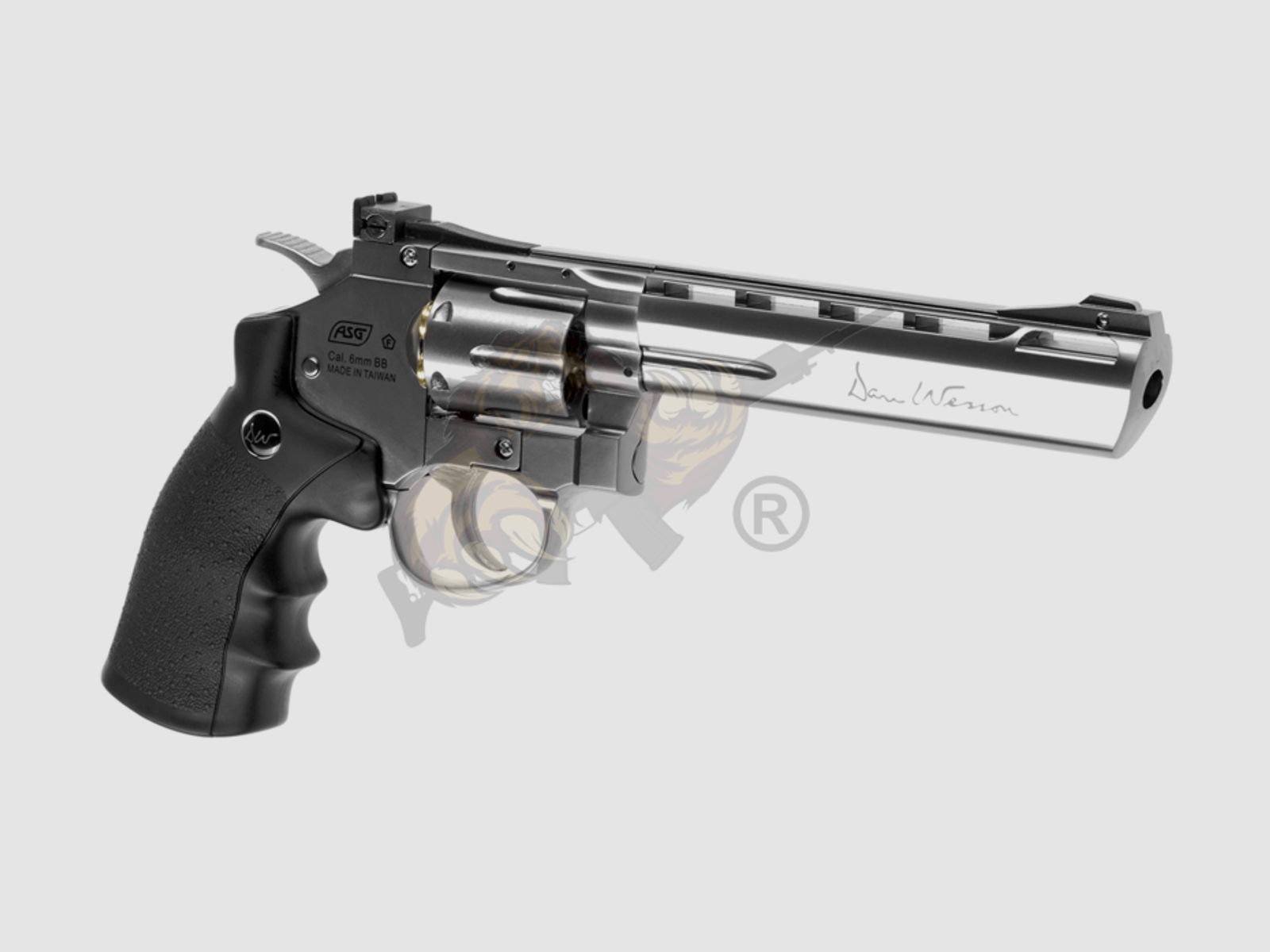 Dan Wesson Silver 6 Inch Revolver Full Metal Co2 -F-