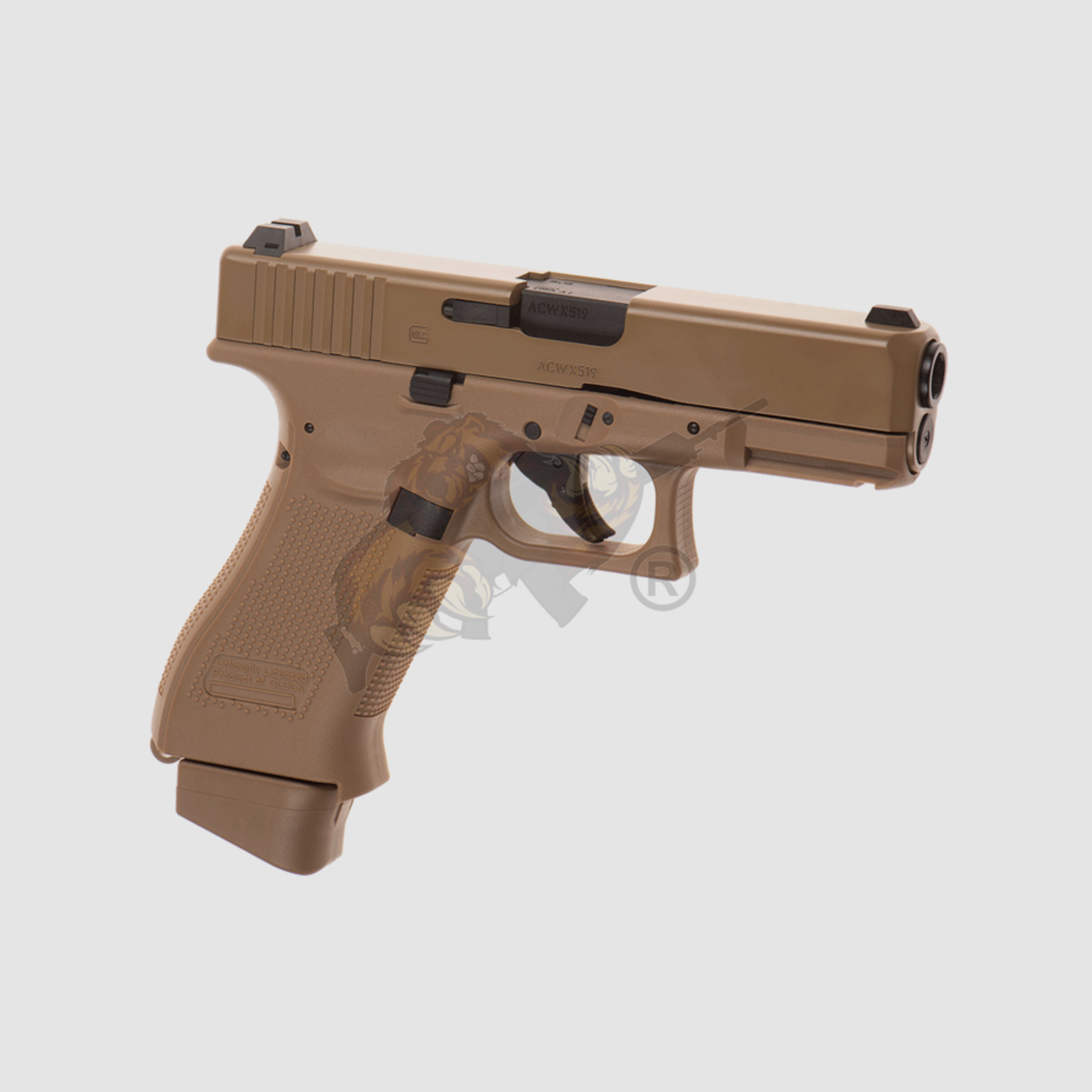 Glock 19X -  Metal Slide, Co2 GBB 6mm BB - Coyote - UMAREX