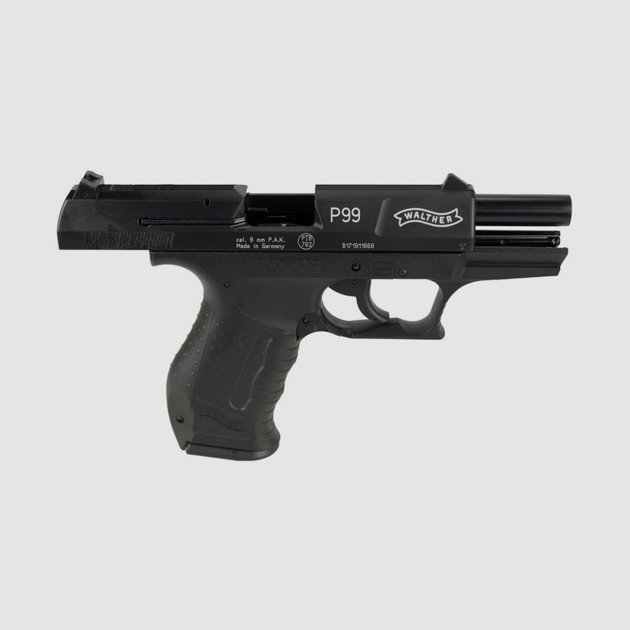 Walther P99 brüniert, Schreckschuss cal. 9mm PAK