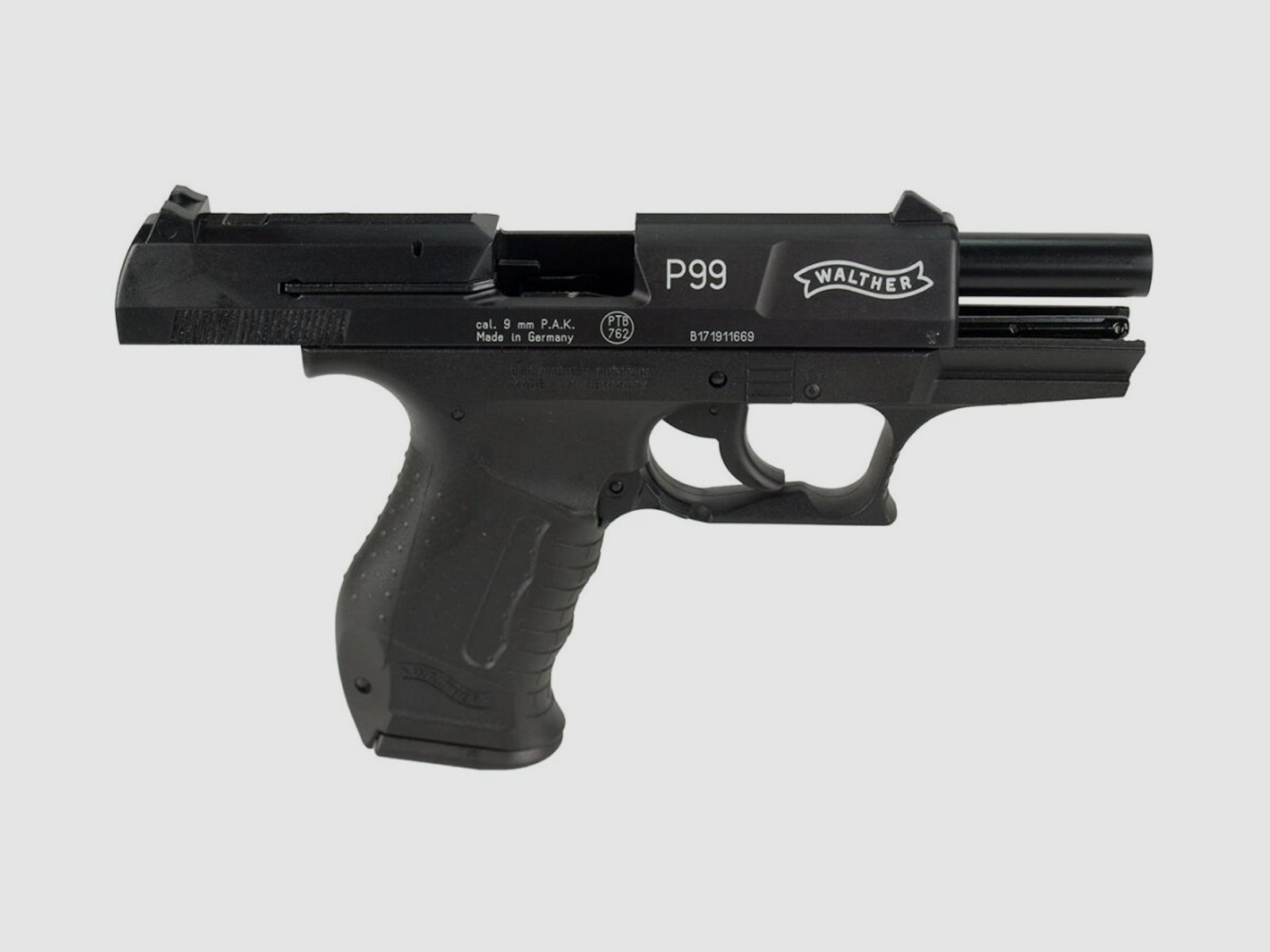 Walther P99 brüniert, Schreckschuss cal. 9mm PAK