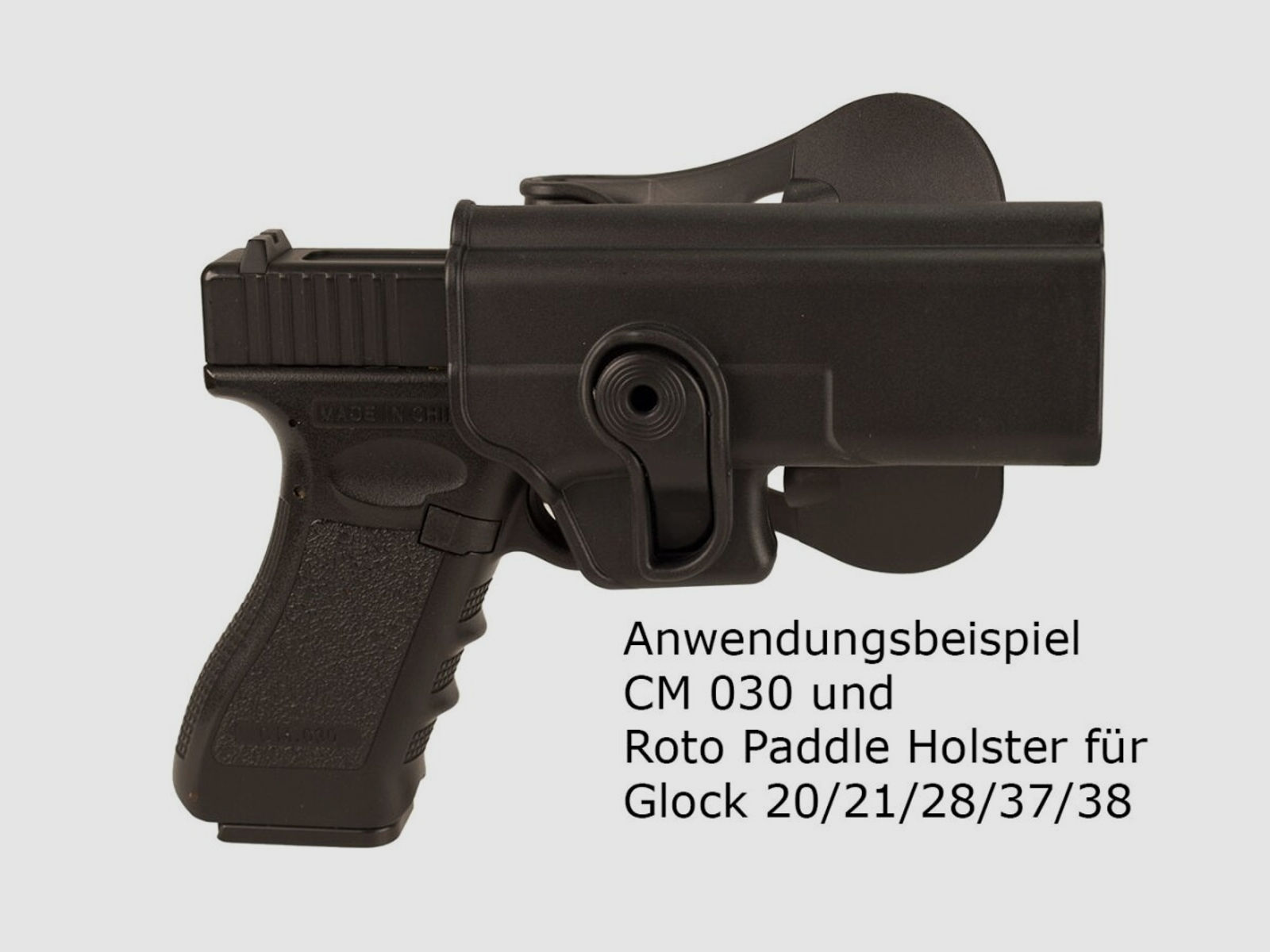 IMI Defense Roto Polymer Paddle Holster Glock 20/21/37/38 und CM030 CM127, schwarz