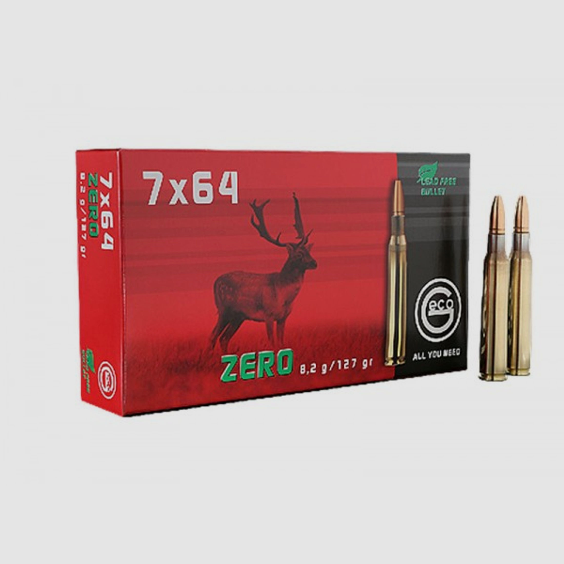 GECO ZERO 7X64 bleifrei Munition 8,2 gr.