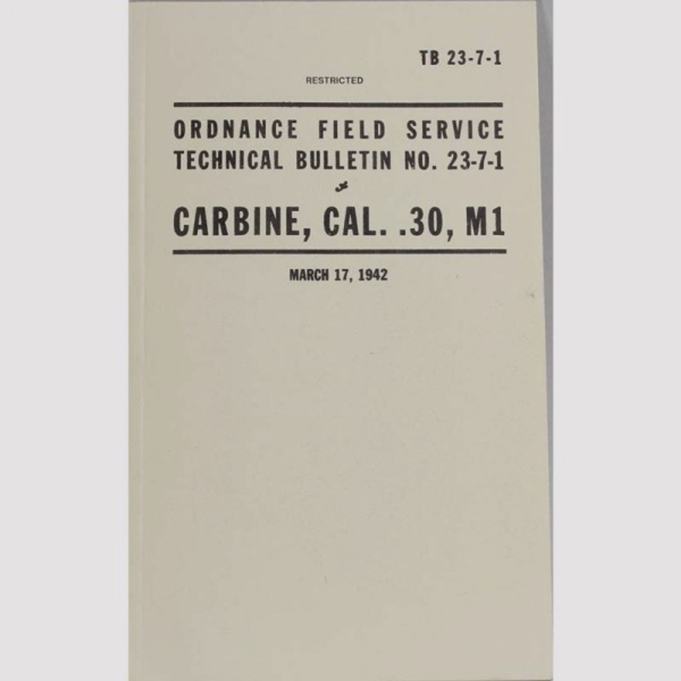 Handbuch US Carabiner 30M1